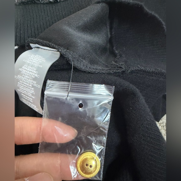 BCBG Black and White Sequin Cardigan size S new with tag - Picture 12 of 12